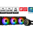 thumbnail image 1 of MSI MAG CoreLiquid E360 Black - AIO ARGB CPU Liquid Cooler - Rotating Cap Design - 360mm Radiator - Triple 120mm ARGB PWM Fans - LGA 1851,1700 Ready / AMD AM5 Compatible, 1 of 5