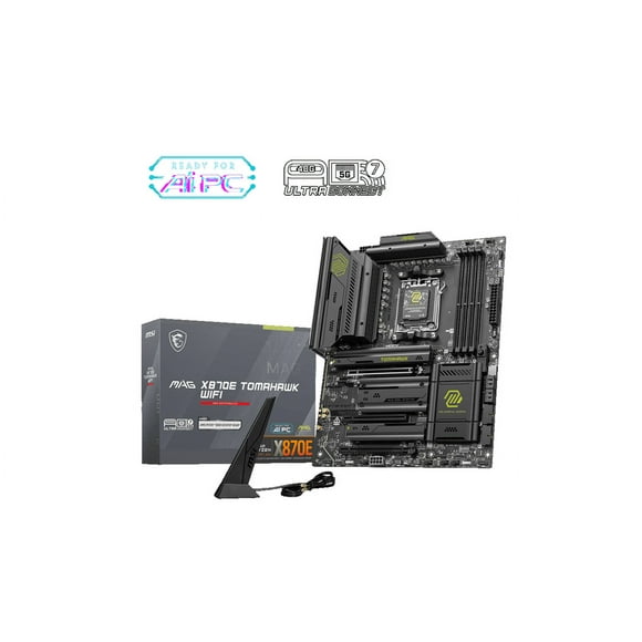 MSI MAG X870E TOMAHAWK WIFI AM5 AMD X870E PCIe 5.0/4.0 USB 40/20/10/5Gbps Type C/A Wi-Fi 7 ATX Motherboard
