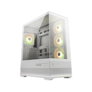 MSI MAG PANO 110R PZ WHITE Mid-Tower Chassis, 270-degree Panoramic Display, Airflow Optimization, ATX/Micro-ATX/Mini-ITX