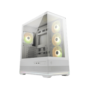 MSI MAG PANO 110R PZ WHITE Mid-Tower Chassis, 270-degree Panoramic Display, Airflow Optimization, ATX/Micro-ATX/Mini-ITX