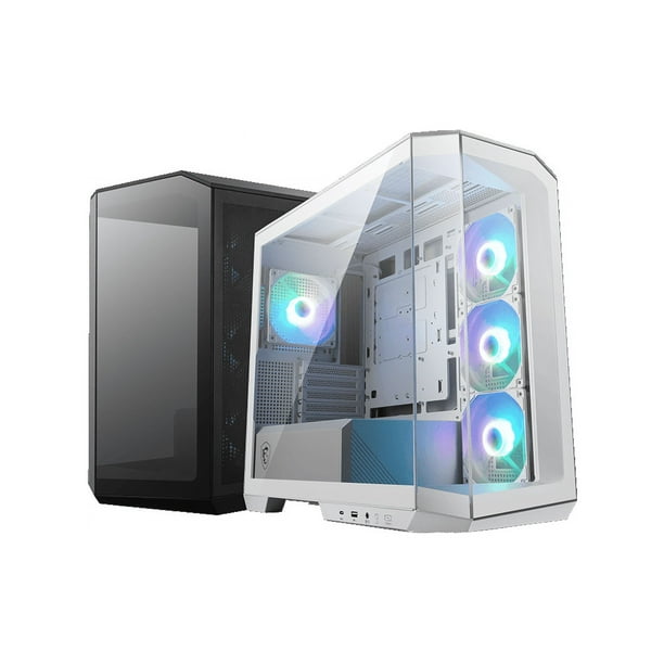 MSI MAG PANO M100R PZ White MicroATX PC Case Supports BackConnect