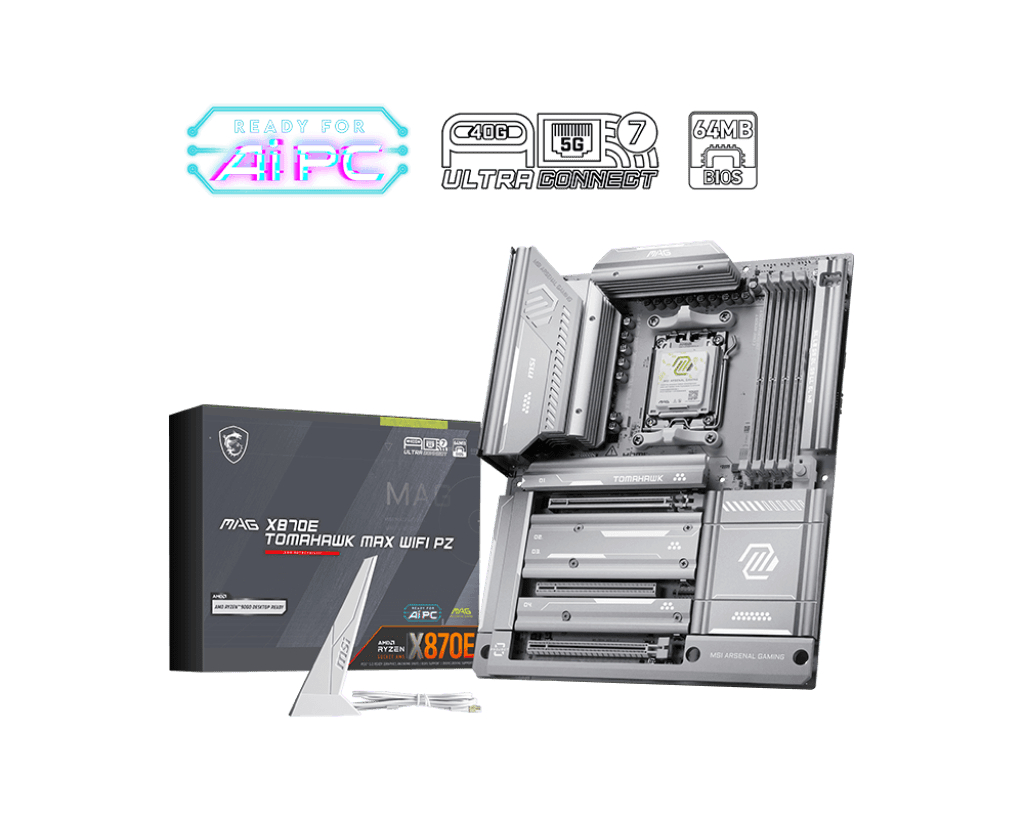 MSI MAG X870E TOMAHAWK MAX WIFI PZ AM5 AMD X870E PCIe 5.0 USB 40