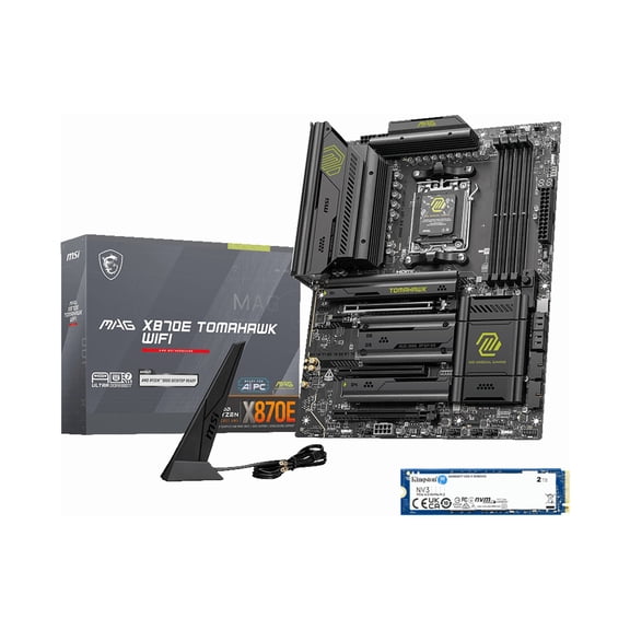 MSI MAG X870E Tomahawk WiFi Bundle - Motherboard & 2TB M.2 NVMe SSD