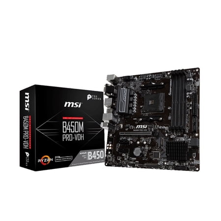 MSI MB B450M PRO-VDH AMD AM4 and $10 Mail In Rebate