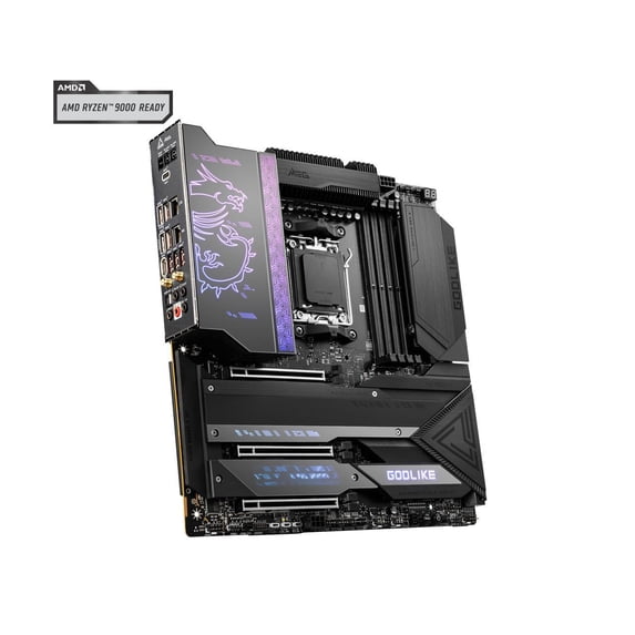 MSI MEG X670E GODLIKE AM5 AMD Ryzen™ 7000 Series SATA 6Gb/s E-ATX Motherboards, DDR5, Wi-Fi 6E, PCIe 5.0 M.2 slots, EZ LED Control switch, 10G Super LAN + 2.5G LAN