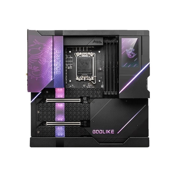 MSI MEG Z690 GODLIKE - Motherboard - extended ATX - LGA1700 Socket - Z690 Chipset - USB-C Gen 2x2, USB4, USB 3.2 Gen 2, USB 3.2 Gen 1 - 10 Gigabit LAN, 2.5 Gigabit LAN, Wi-Fi 6, Bluetooth - HD Audio (8-channel)