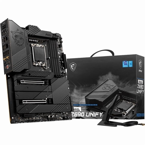 MSI MEG Z690 UNIFY Desktop Motherboard, Intel Z690 Chipset, Socket LGA-1700, Intel Optane Memory Ready, ATX