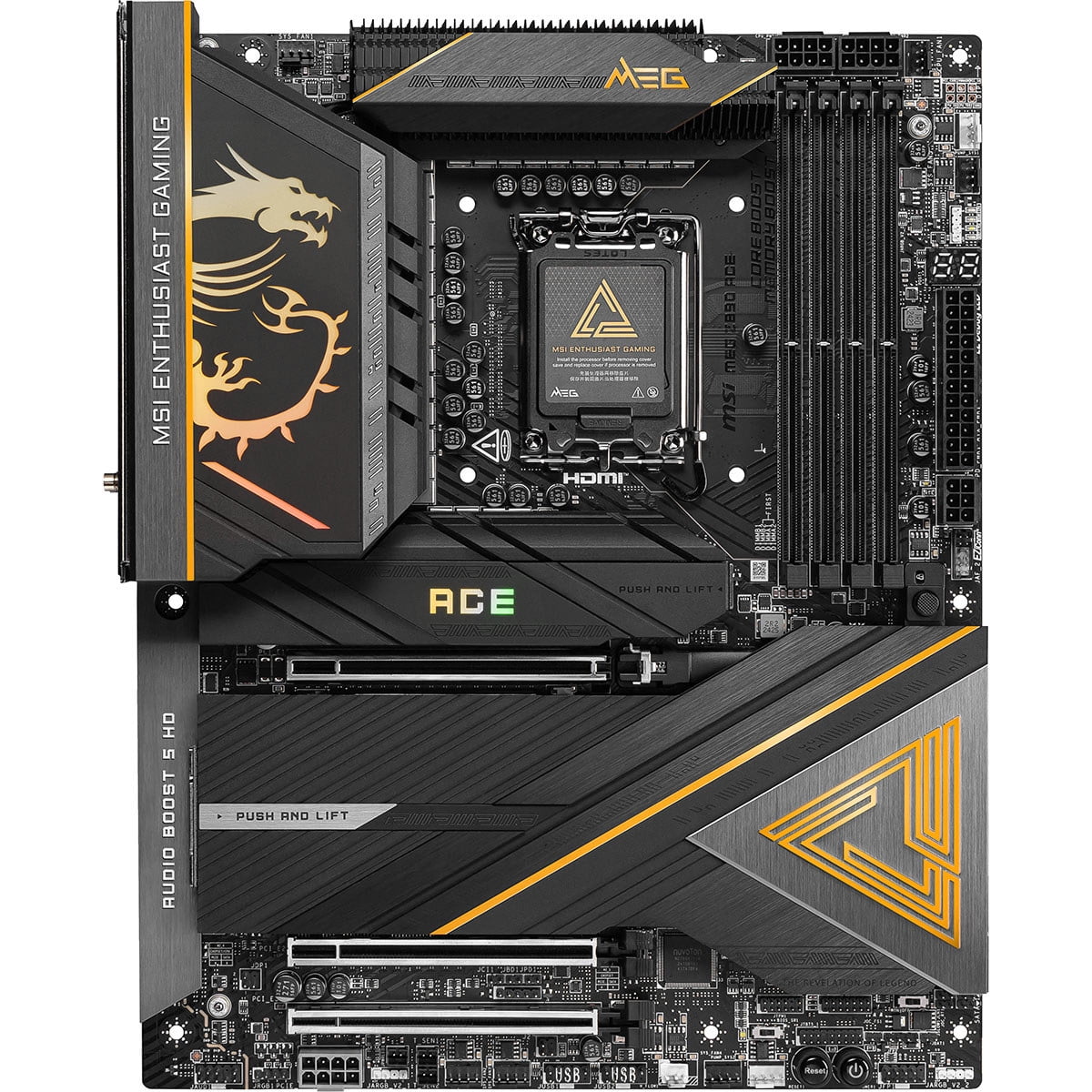 MSI MEG Z890 ACE LGA 1851 Intel Z890 SATA 6Gb/s ATX Motherboard