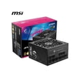 thumbnail image 1 of MSI MPG A1000GS PCIE5, Fully Modular Gaming 1000W Power Supply, 80+ Gold, Dual 12V-2x6 Cables, Server-grade Capacitor, ATX 3.1 & PCIe 5.1 Ready, Low-Noise, Semi Digital, 10 Year Warranty, 1 of 15