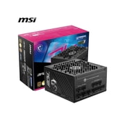 MSI MPG A1000GS PCIE5, Fully Modular Gaming 1000W Power Supply, 80+ Gold, Dual 12V-2x6 Cables, Server-grade Capacitor, ATX 3.1 & PCIe 5.1 Ready, Low-Noise, Semi Digital,