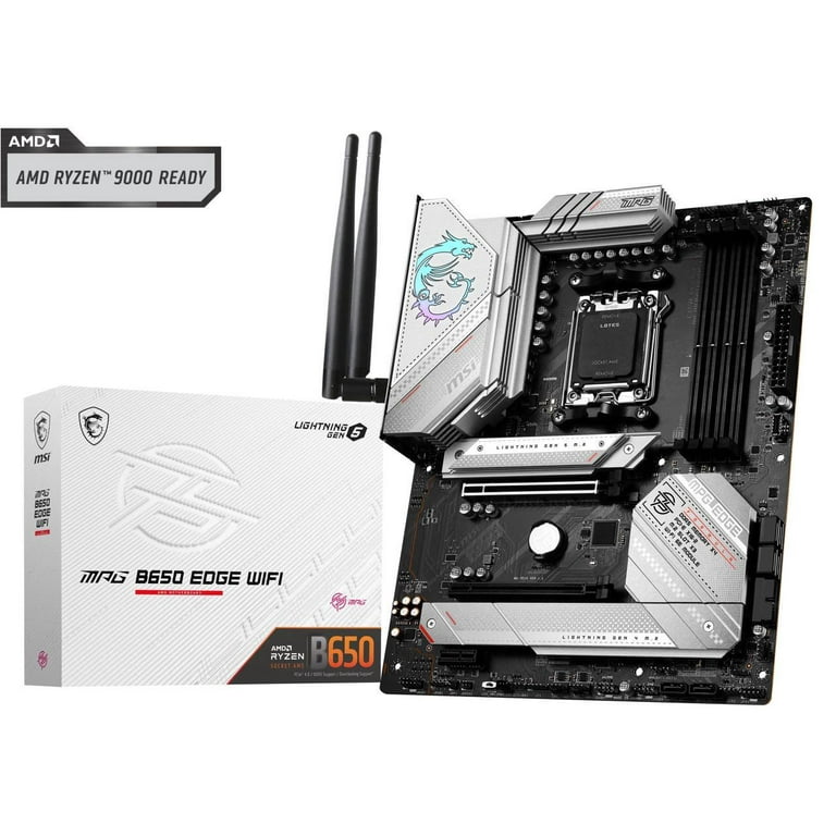 MSI Motherboard MPG B650 EDGE WIFI, AM5 AMD SATA 6Gb/s, DDR5 Ryzen