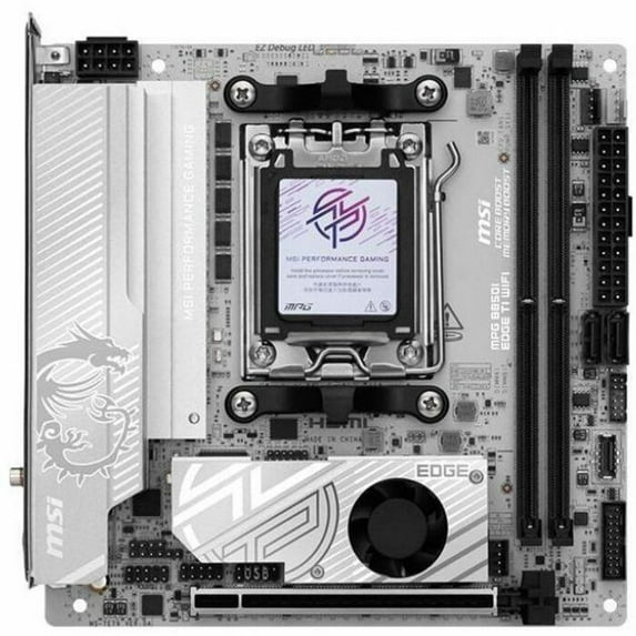 MSI MPG B850I EDGE TI WIFI Gaming Desktop Motherboard, AMD B850 Chipset, Socket AM5, Mini ITX