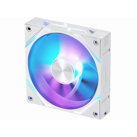 MSI MPG EZ120 ARGB WHITE-1W Fan - 120mm ARGB Fan, Fluid Dynamic Bearing with Extra nut Fixing, Mystic Light & Cooling Wizard Support with MSI motherboards, 1900RPM, 2 Years Warranty