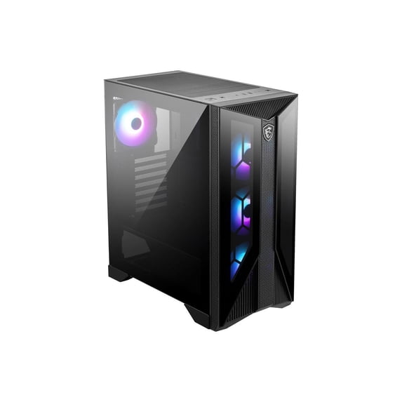 MSI MPG GUNGNIR 120R ATX Mid Tower Computer Case with Audio Front Ports, Black