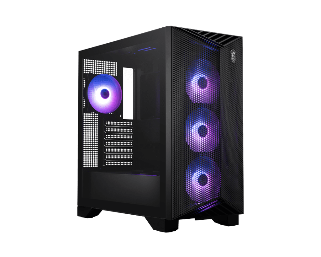 MSI MPGGUNGNIR211RAIRFLOWPZ Mid-Tower Gaming PC Case