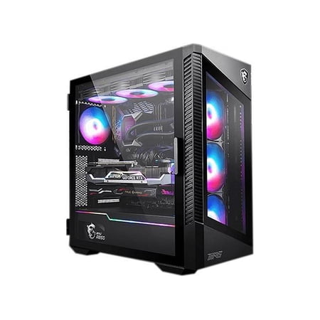 MSI MPG VELOX 100R Black SPCC Steel / Laminated Tempered Glass ATX Mid Tower Computer Case