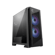 MSI MPG Velox 300R Airflow PZ - Mid-Tower Gaming PC Case - Tempered Glass Side Panel - 2 x 160 mm Dual Layer Blades Fans - Liquid Cooling Support up to 360mm Radiator - Mesh Panel for Airflow