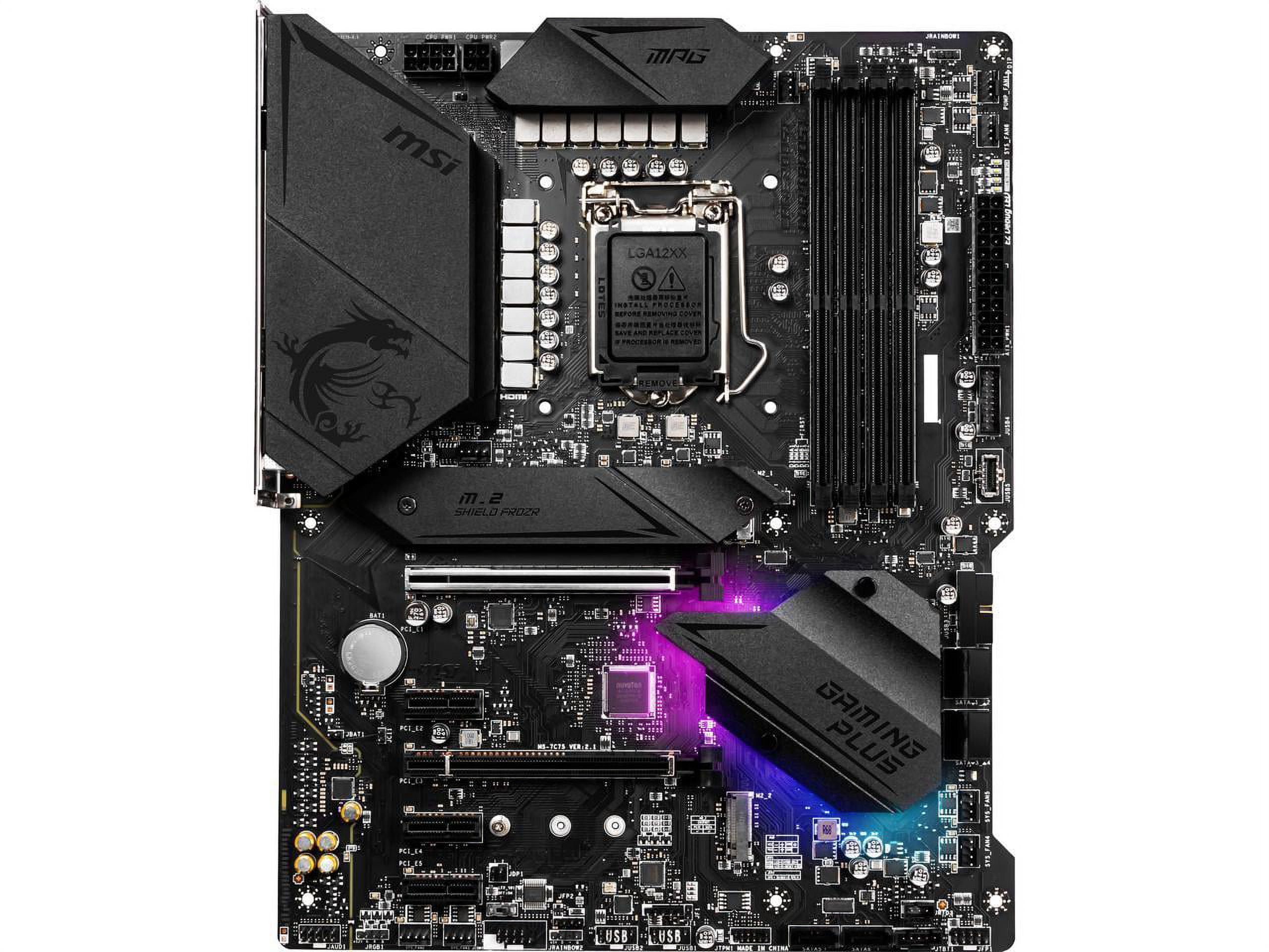 MSI MPG Z490 GAMING PLUS LGA 1200 Intel Z490 SATA 6Gb/s ATX