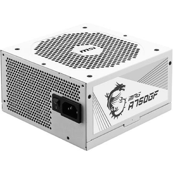 MSI MPGA750GFW - 750W 80+ Gold - Certified Modular ATX Power Supply Unit - White