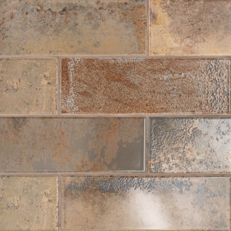 MSI Marza Rust 4 In. X 12 In. Glossy Ceramic Brown Subway Wall Tile
