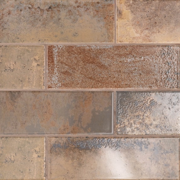 MSI Marza Rust 4 In. X 12 In. Glossy Ceramic Brown Subway Wall Tile