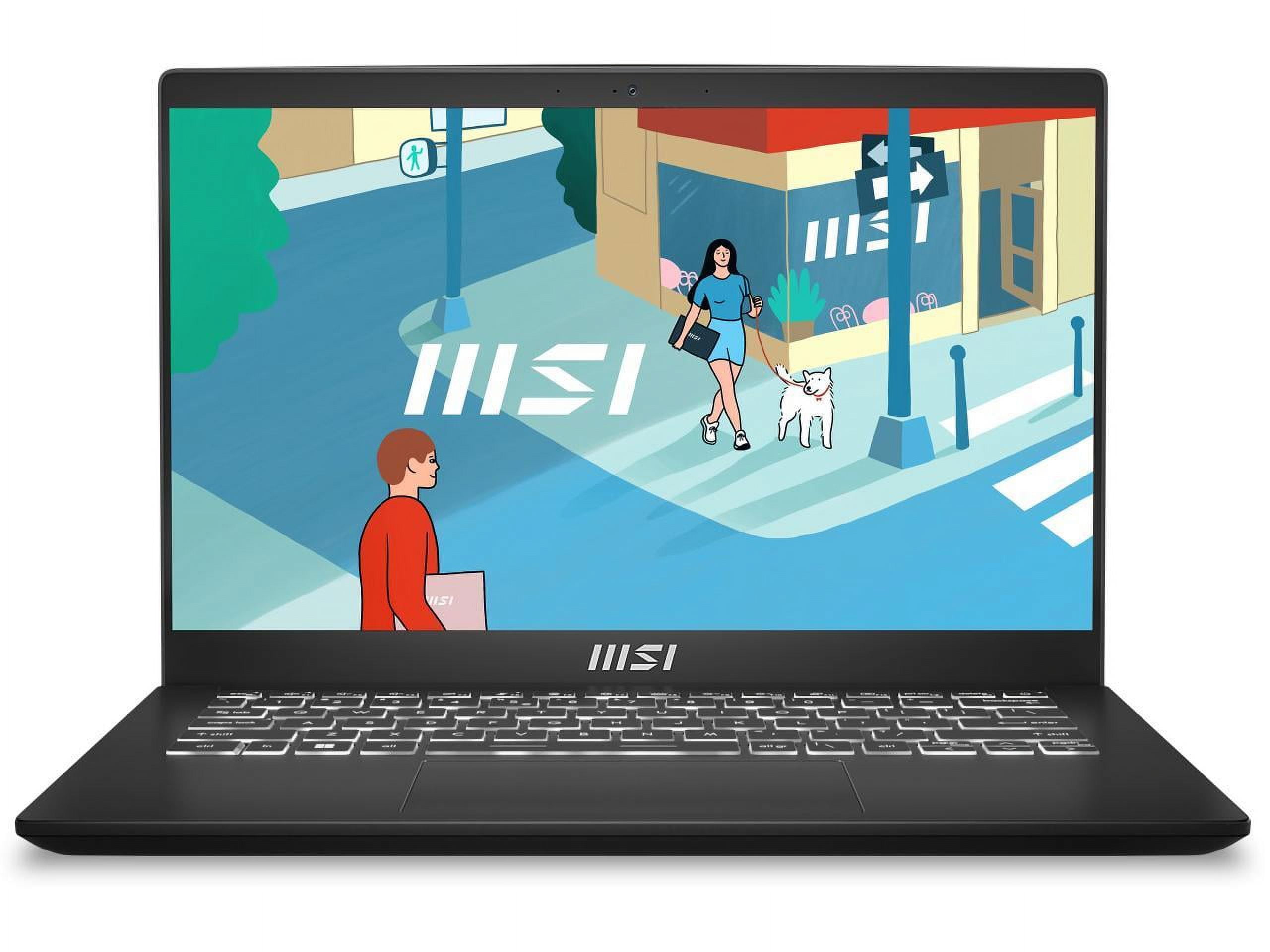 MSI Modern 14 14 Ultra Thin and Light Professional Laptop Intel® Core™  i5-1155G7 Iris Xe 16GB 512GB NVMe SSD Win 11 Home, C11M-068US