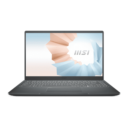 MSI Modern 14 B10MW-014 - 14" Ultra Thin and Light Professional Laptop, Intel Core i5-10210U, 8GB RAM, 256GB NVMe SSD, Windows 10 Pro, Onyx Black