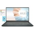 thumbnail image 1 of MSI Modern 15 Home & Business Laptop (Intel i7-1195G7 4-Core, 64GB RAM, 4TB PCIe SSD, 15.6" Full HD (1920x1080), Intel Iris Xe, Wifi, Bluetooth, Win 11 Home) with Microsoft 365 Personal , Hub, 1 of 7