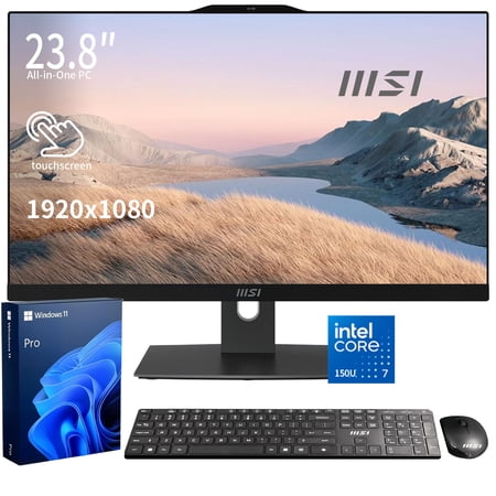 MSI Modern 23.8" Touchscreen Business All-in-One, Intel Core 7 150U, 32GB DDR5, 1TB SSD, Windows 11 Pro