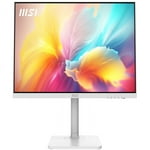 MSI Modern MD2712PW 27-inch IPS 1920 x 1080 (FHD) Computer Monitor, Adaptive-Synch, HDR Ready, HDMI, USBC 15W Power Delivery, Speaker, VESA Mountable, Height Adjustable, 1ms, White