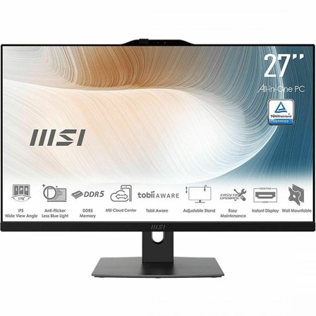 MSI All-in-One Computer Modern AM272P 1M-819US Intel Core 7 150U 32GB DDR5 1TB PCIe SSD 27" Windows 11 Home 64-bit