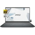 thumbnail image 1 of MSI Modern Laptop, 15.6" FHD Display, Intel Core i5-1155G7 (Beat i7-8750H), Intel Iris Xe Graphics, 12GB RAM, 512GB NVMe PCIe SSD, Carbon Gray, Windows 10 Home, Cefesfy, 1 of 8