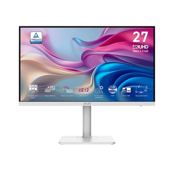 MSI, Monitor, MD272UPHW, 27 inch 4K UHD HDR IPS White - Walmart.com