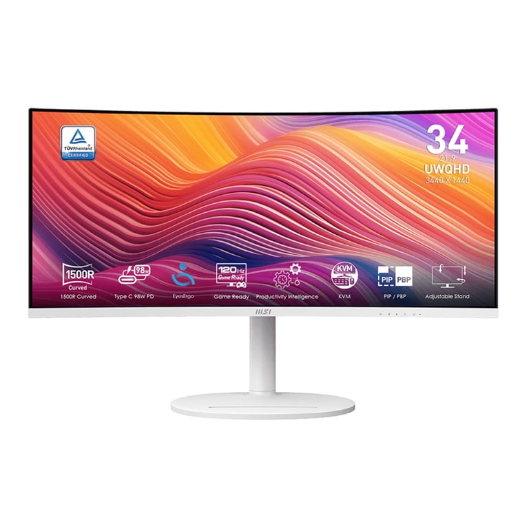 MSI, 34-inch Ultrawide Monitor, 120 Hz VA UWQHD, Curved, Adaptive