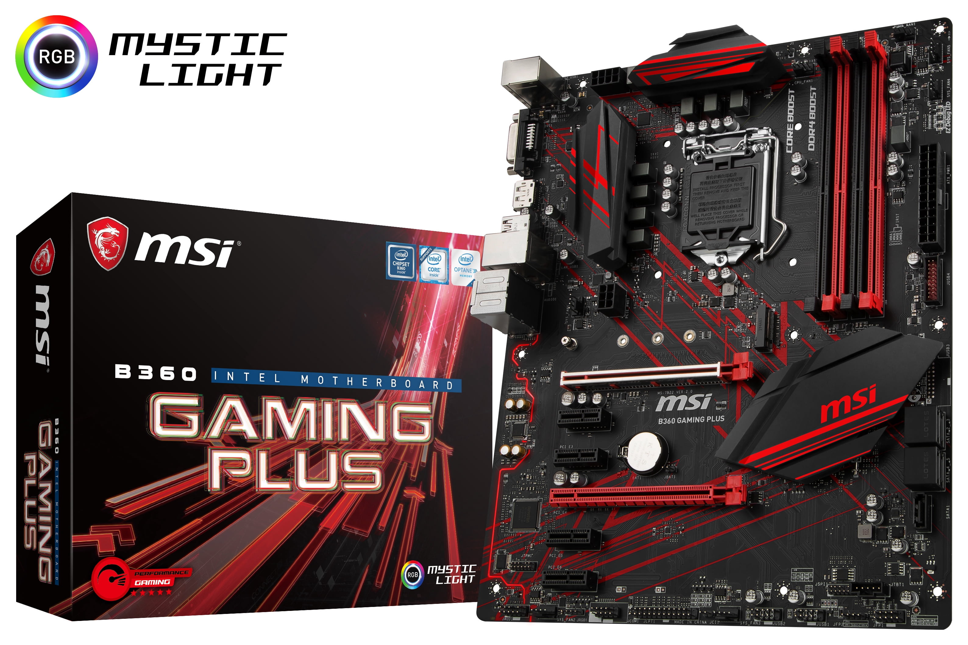 MSI Motherboard B360 GAMING PLUS - B360GPLUS - Walmart.com