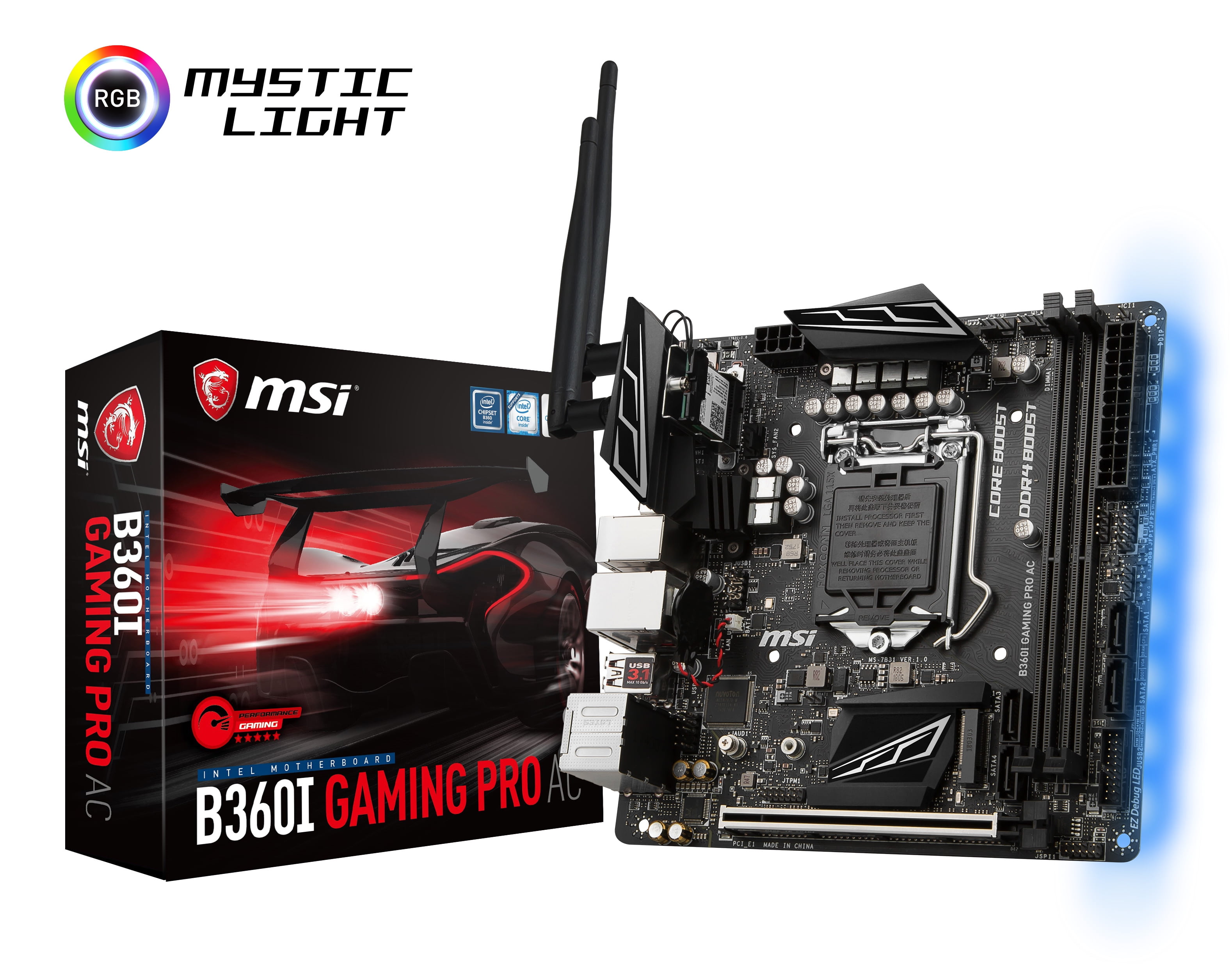 MSI Motherboard B360I GAMING PRO AC - B360IGPROAC - Walmart.com