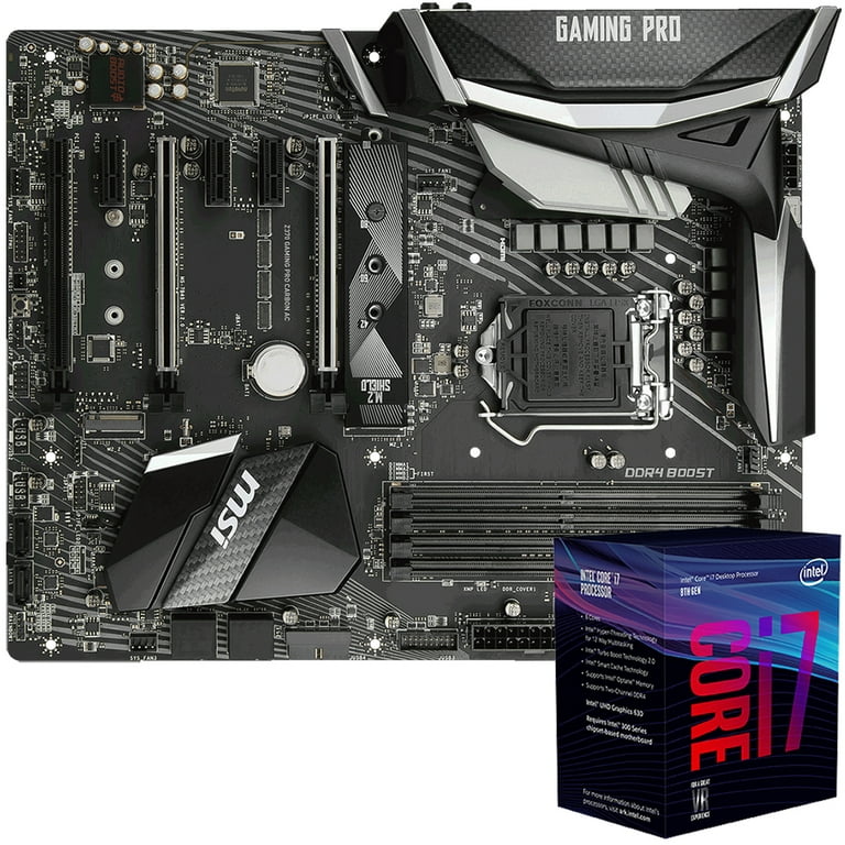 MSI Motherboard Z370 Gaming Pro Carbon AC &amp; Intel i7-8700K Bundle Walmart.com