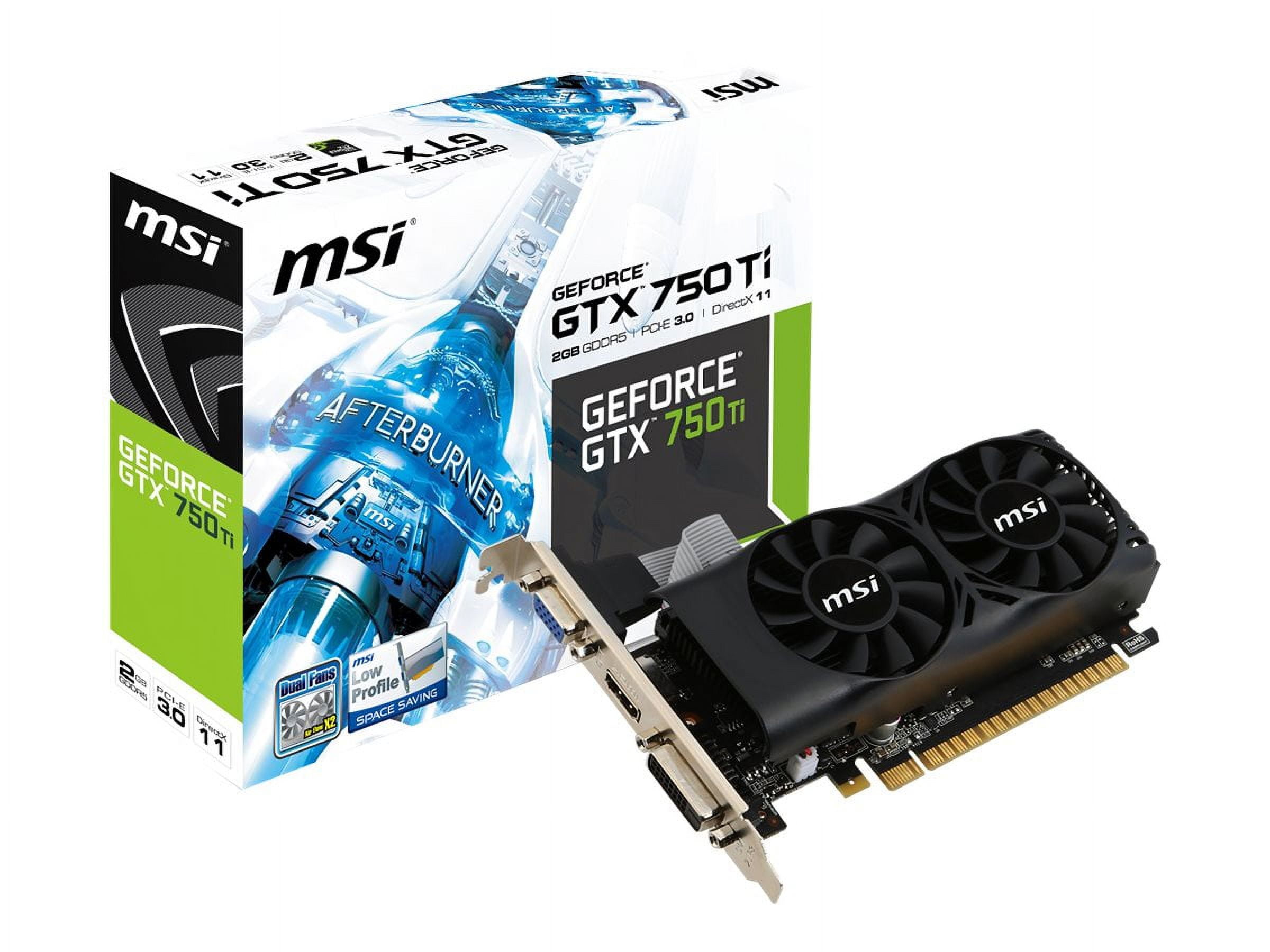 MSI N750TI 2GD5TLP Graphics card GF GTX 750 Ti 2 GB GDDR5