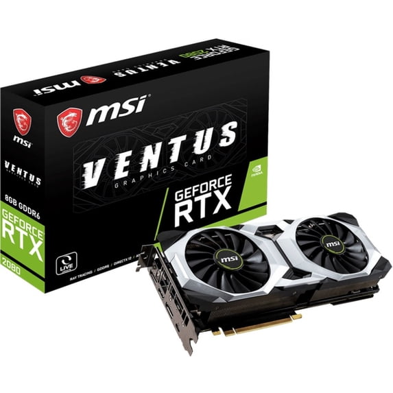 MSI NVIDIA GeForce RTX 2080 Graphic Card, 8 GB GDDR6