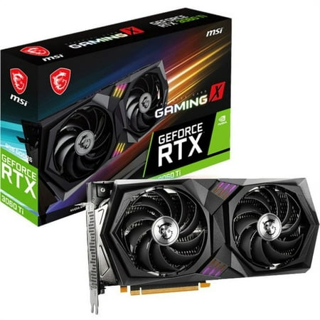 MSI - NVIDIA GeForce RTX 3060 Ti GAMING X 8G LHR - 8GB  GDDR6 - PCI Express 4.0 - Graphic Card - Black
