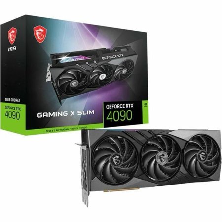 MSI NVIDIA GeForce RTX 4090 Graphic Card - 24 GB GDDR6X - 7680 x 4320 - 2.61 GHz Boost Clock - 384 bit Bus Width - PCI Express 4.0 - DisplayPort - 2 x DisplayPort - HDMI