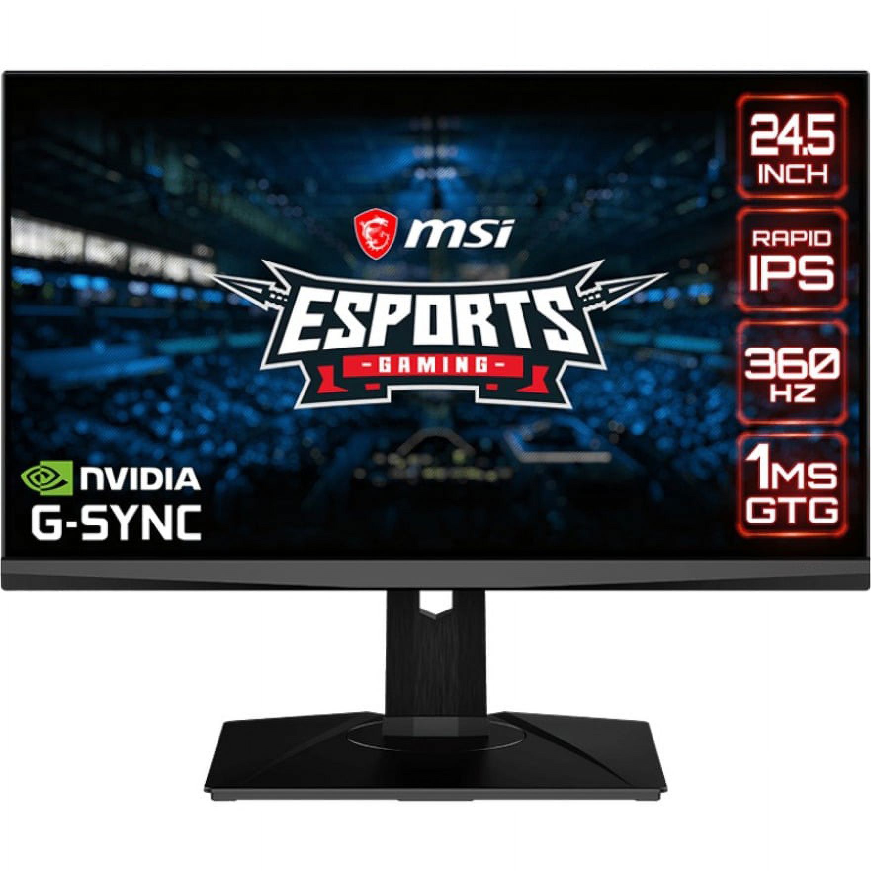 MSI Oculux NXG253R 24.5" Full HD RGB LED Gaming LCD Monitor, 16:9, Black - image 1 of 11
