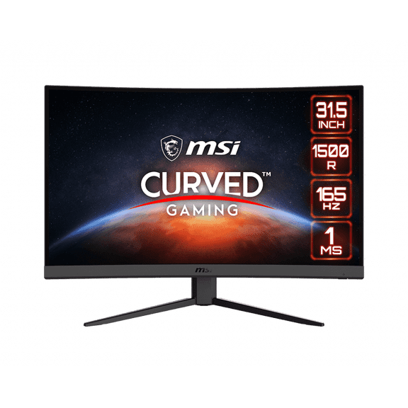 MSI Optix G32C4W 31.5" FHD 1920x1080 1ms 165Hz 2xHDMI 1xDP AMD FreeSync Curved Gaming Monitor (Factory Used)