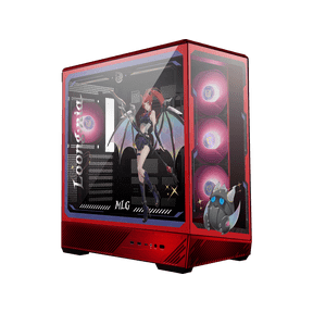 MSI PANO 130R MLG EDITION - ATX Mid-Tower Gaming PC Case - 270-degree Tempered Glass Panel - Liquid Cooling Support up to 360mm Radiator - Pre-Installed 4x ARGB Fans