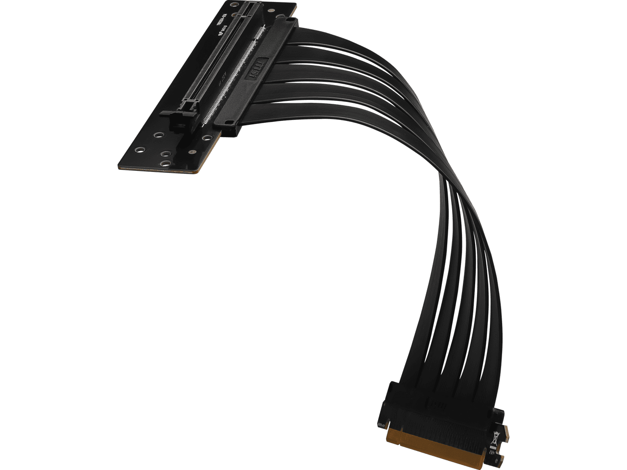 MSI PCI-E 4.0 X16 RISER CABLE 180mm-Black 180mm Riser Cable - Walmart.com