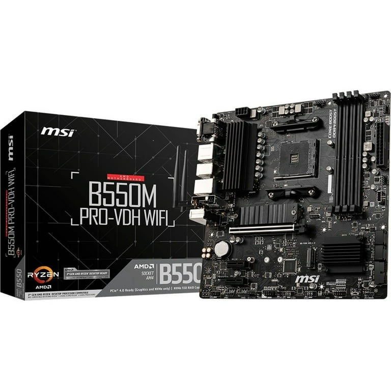 B550M PRO-VDH WIFI RYZEN 7 5700X 32gbセット MSI B550M PRO-VDH WIFI Desktop Motherboard - AMD Chipset