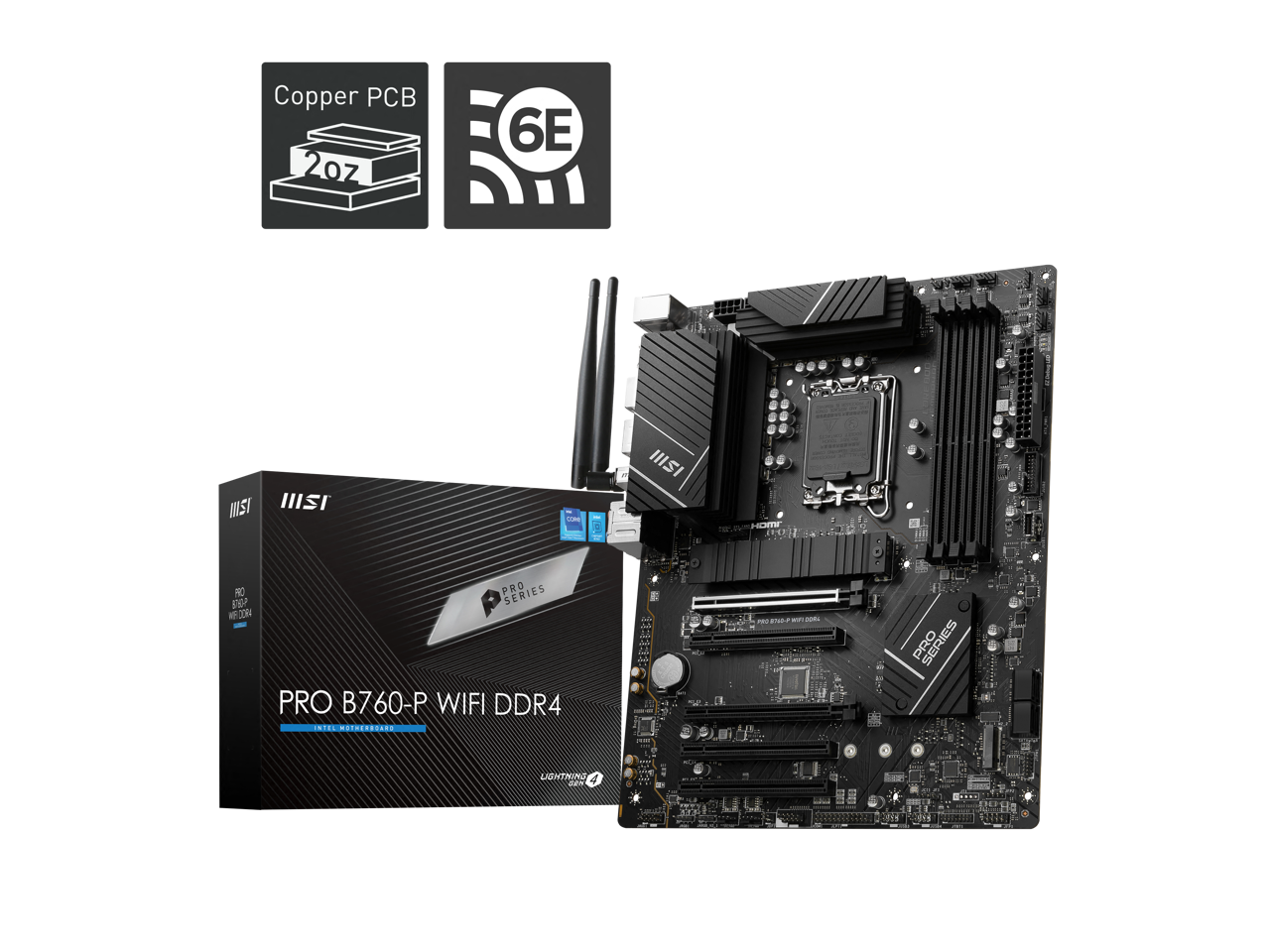 MSI B760 GAMING PLUS WIFI LGA 1700 DDR5 ATX Motherboard – Intel, SATA 6Gb/s