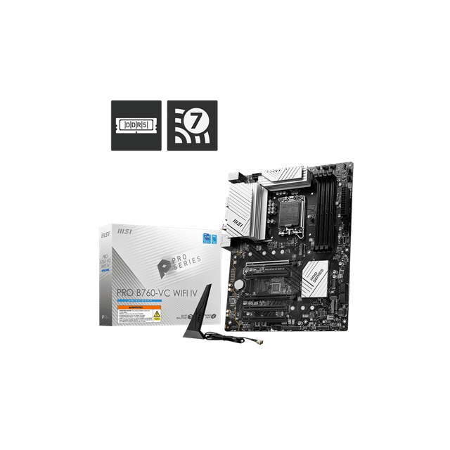 MSI PRO B760VC WIFI IV DDR5 LGA 1700 Intel B760 SATA 6Gb/s ATX