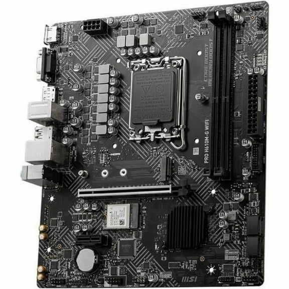 MSI PRO H610M-G WIFI Gaming Desktop Motherboard, Intel H610 Chipset, Socket LGA-1700, Micro ATX