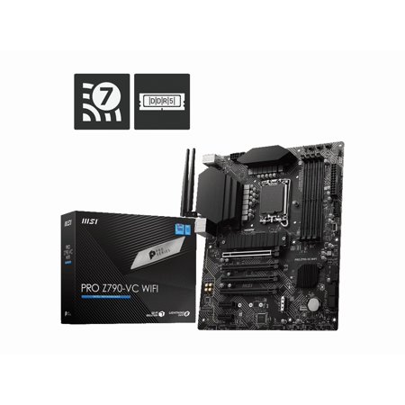 MSI PRO Series PRO Z790-VC WIFI LGA 1700 DDR5 Intel Z790 Wi-Fi 7 SATA 6Gb/s ATX PCI-E x16 slot 2x M.2 Bluetooth 2.5Gbps LAN Motherboards - Intel
